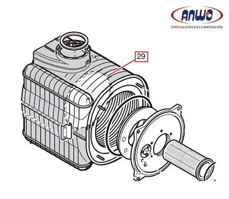 AISLANTE POSTERIOR CAMARA COMB. DUO-TEC GA
